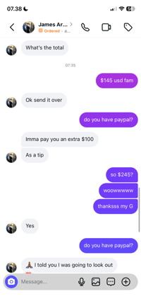 Mr. James Full Payment