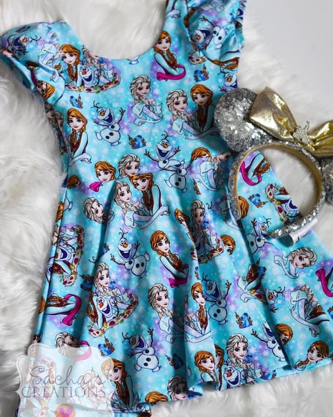 Image of Frozen Sisters Twirl Dress