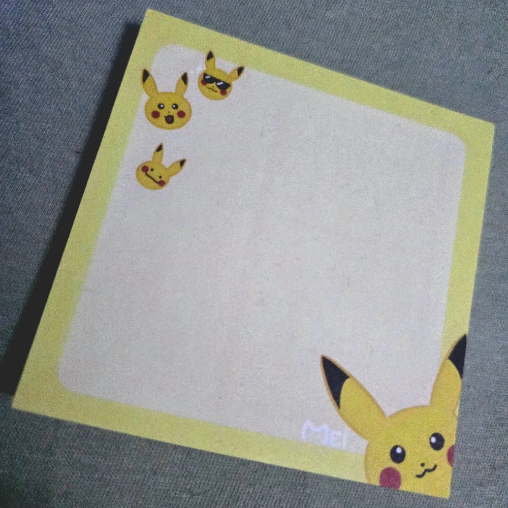 Image of Pikachu MemoPad