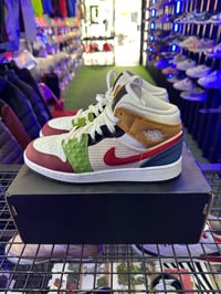 Image 4 of AIR JORDAN 1 MID GS WHITE /GYM RED