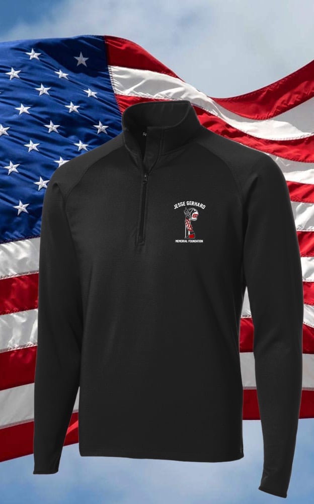1/4 zip Black | Jesse Gerhard Memorial
