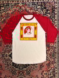 Image 2 of Red Headed Stranger Raglan Red & Yellow (Sz XS-2XL)