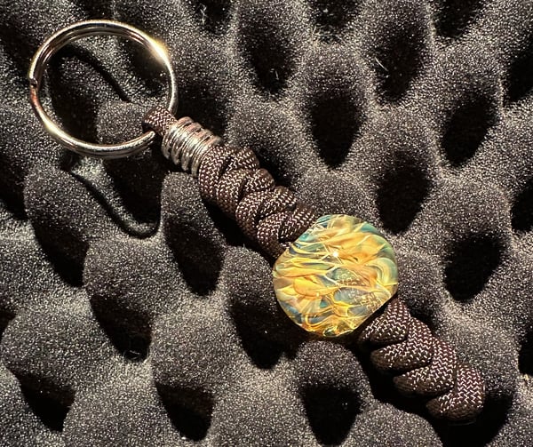 Image of Fumed Inside Out Beaded Key Chain