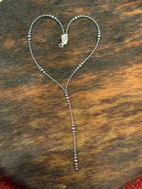 Image 2 of 3-6mm Sterling Silver Lariat 