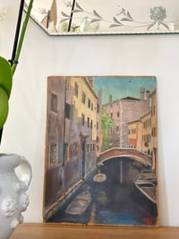 Image 1 of Huile sur panneau - Venise