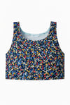 Ditsy Floral Cropped Tank Top sizes 8-20 with free postage 