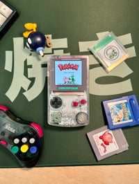 Image 1 of Gameboy Color - Large Screen Clear DMG