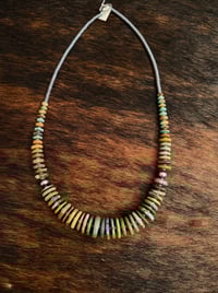 Image 1 of 22” Chunky Turquoise Statment Necklaces 