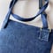 Image of Denim Zippertop Tapistry Purse With Crossbody Strap
