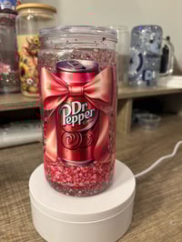 Image 3 of Dr. Pepper snowglobe tumbler 