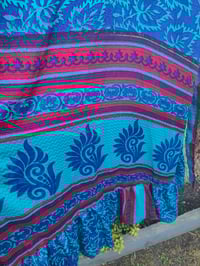 Image 14 of PEFKOS MAXI DRESS Blue red- Sise 10-18 uk