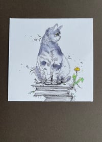 Image 2 of Puss On Books - Kitty Cat Study