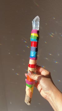 Image 2 of *new* BRITE Rainbow- crystal wand