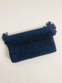 Image 3 of Fringe Flap Over Beaded Clutch