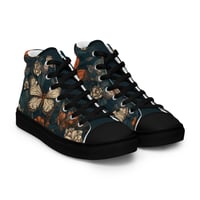 Image 18 of Cottagecore Butterflies and Botanical Plants Women’s high top canvas shoes