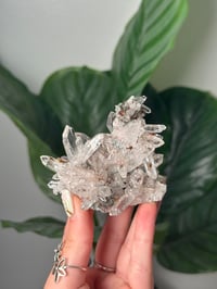 Image 1 of SELF STANDING PINK COLOMBIAN QUARTZ WITH CHLORITE B