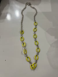 Image 1 of yellow chain necklace 