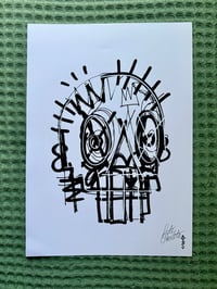 Image 2 of SKULLY BLACKLINE Print