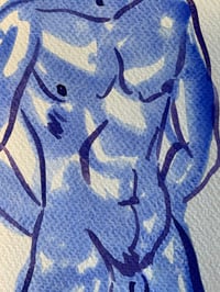 Image 3 of Watercolour ~ Blue Boys XXI
