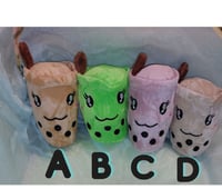 Image 1 of Boba Plushies Milk Tea  Plush Key Chains on Sale was  $11.99 now $5.99
