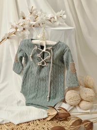 Image 1 of Photo prop | Sitter boy bodysuit for photoshoot | Charlie | sage