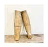 French vintage horse riding boots and  wooden vintage stretchers