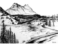 Image 2 of ‘Green Lakes View’ Illustration