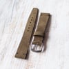 18mm Hunter Green Suede Strap