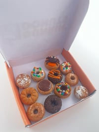 Image 4 of miniature dozen dunkin donuts *halloween edition* 1:12 scale 