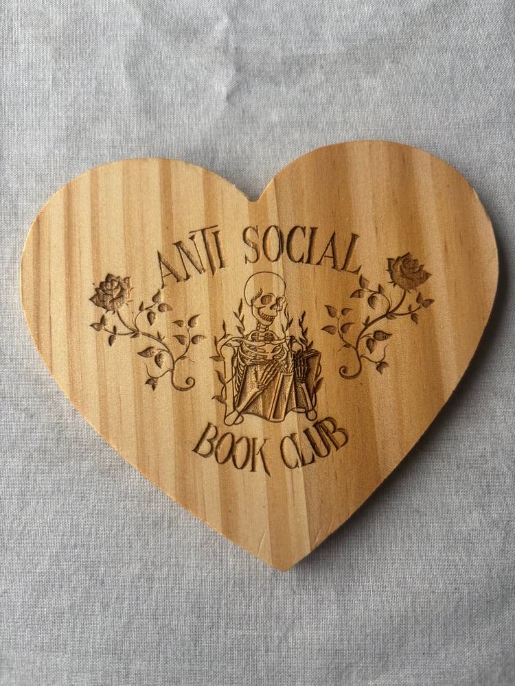 Image of Wooden heart laser engraved coasters 