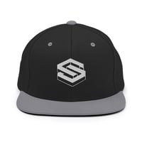 Image 1 of Snapback Hat - Black/Grey