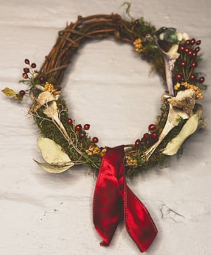 Image of Deer Vertebrae Wreath