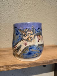 Image 2 of Kitty Love Folkart Cup