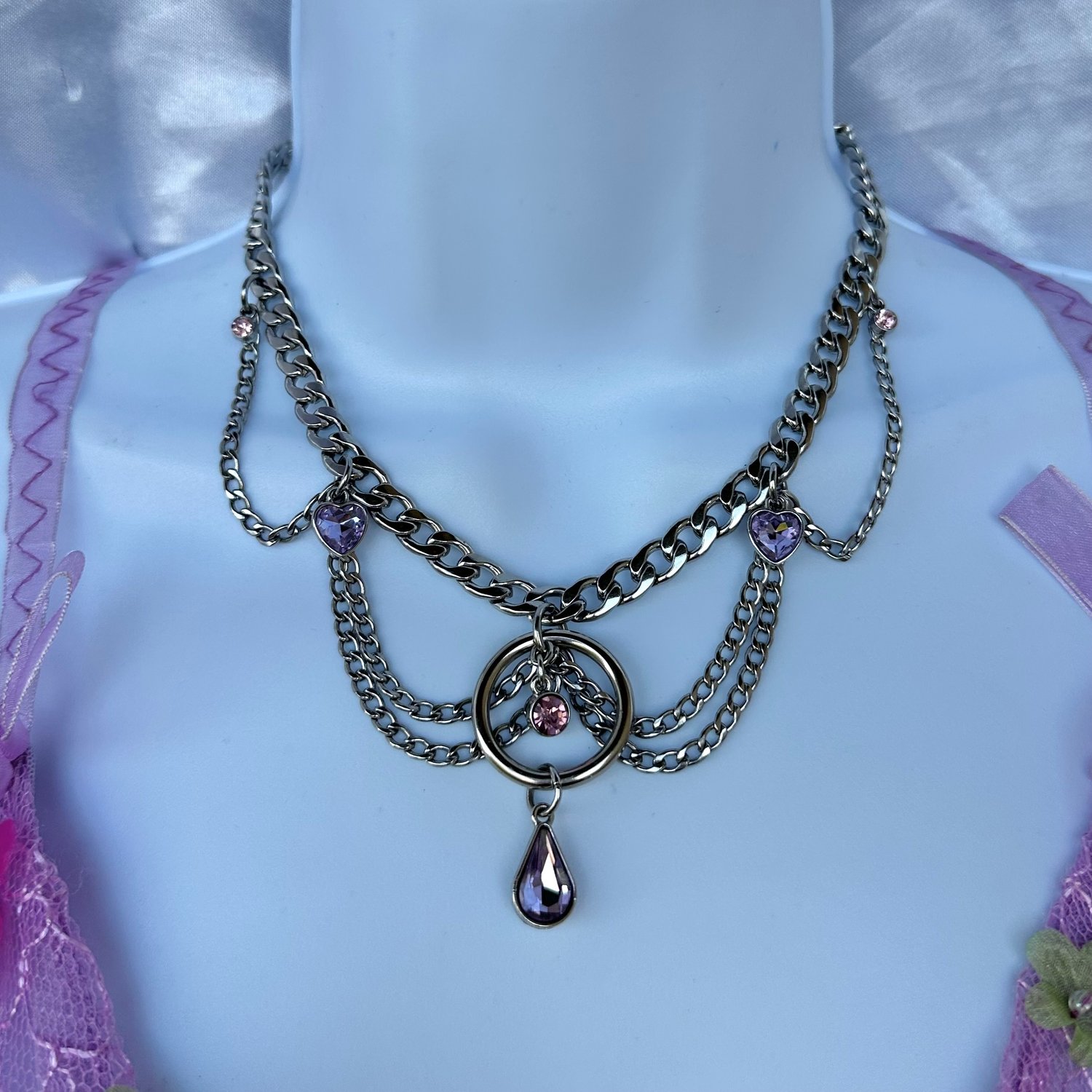 Image of Wishing Well Choker- light purple