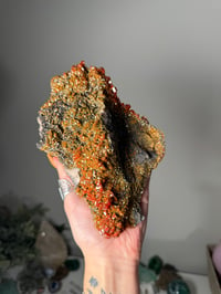 Image 3 of XL SHIMMERY HALLOWEEN ORANGE VANADINITE SPECIMENS FROM MOROCCO