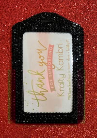Image 8 of ID holder with rhinestones