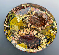 Image 1 of  “Sunflower” reduction lustre bowl