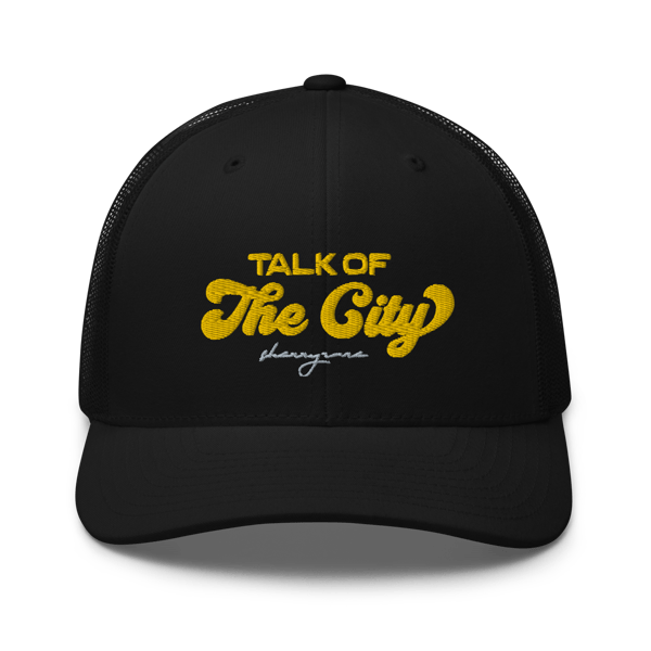 Image of “TALK OF THE CITY” Mesh Trucker Hat (YELLOW)