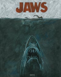 “Lifeless eyes. Black eyes. Like a doll’s eyes.” JAWS Art Print