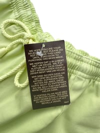 Image 3 of 90's Lime Green Drawstring Shorts 16/18