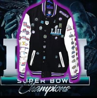 Image 3 of 🏆oFFiCiaL 🏆 SuPeR BowL LII 🏟 CoMMeMoRaTiVe 🦅 JaCKeT 🧥 