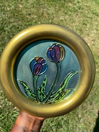 Image 2 of Handcrafted Resin Flower Tray Dish Wall art