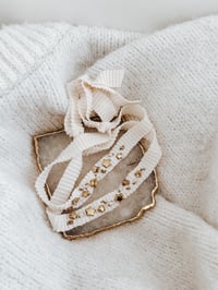 Image 4 of beaded star headband - white