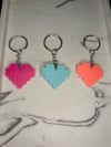 Heart Perler Bead Keychain