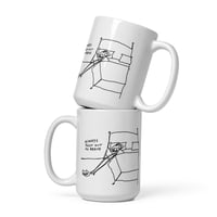 Image 1 of White glossy mug OUT OF REACH 