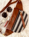 Black & gray crossbody 