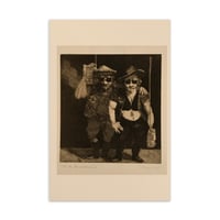 "The Revolutionaries" Etching Postcard