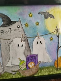 Image 4 of Laundry Day framed illustration 