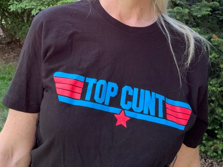Image of Black Top Cunt Tee Shirt 