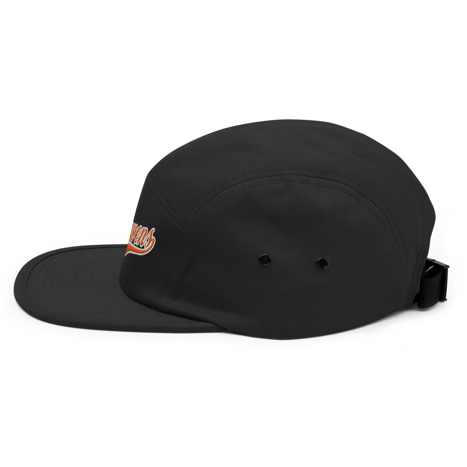 Image of Baltimore Orange Raven Orioles Five Panel Hat (Black)